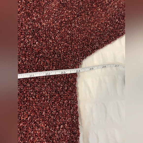 Van Heusen Women's V-Neck Sweater in Deep Burgundy - Picture 9 of 16